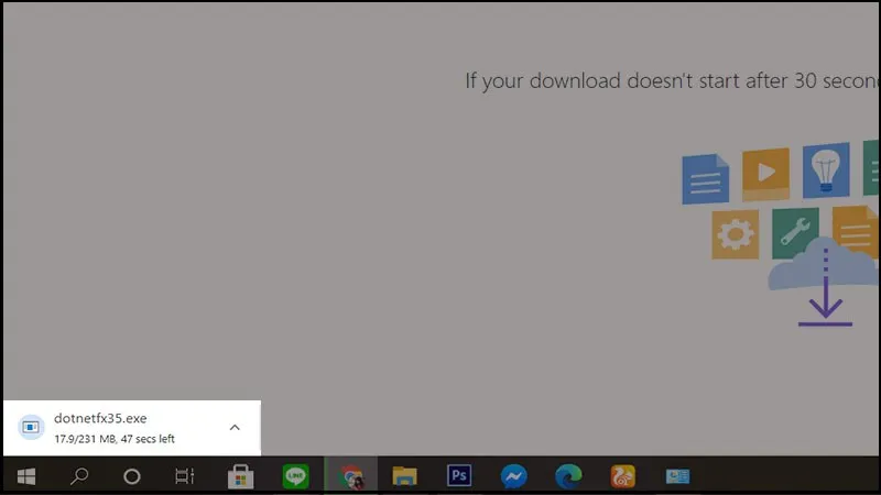 Sau đó file sẽ được lưu về máy