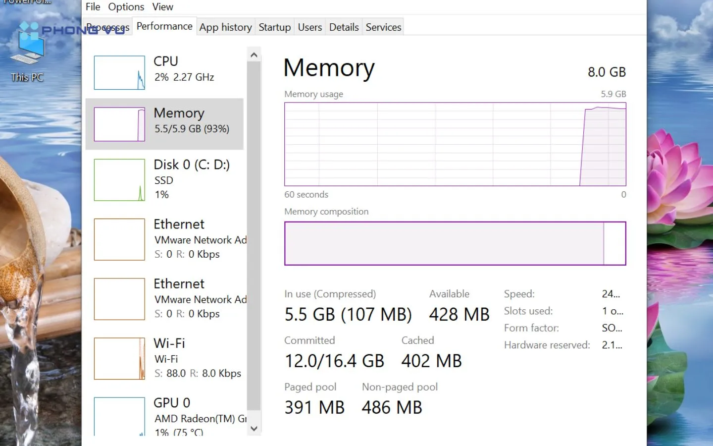 Kiểm tra xem RAM mới đã được nhận hay chưa