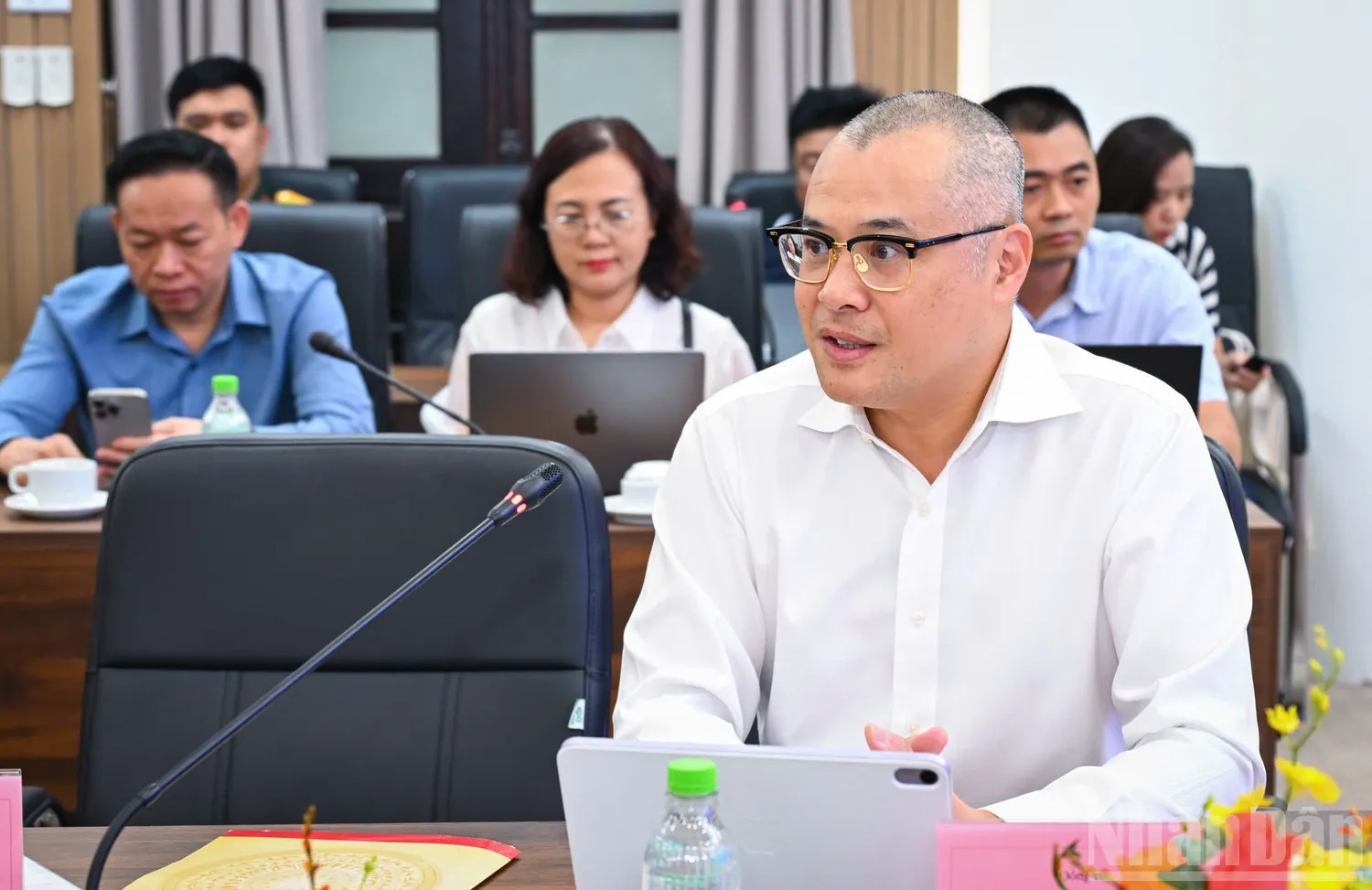 Đồng chí Phạm Đại Dương, Ủy viên Trung ương Đảng, Phó Trưởng Ban Chính sách, Chiến lược Trung ương.