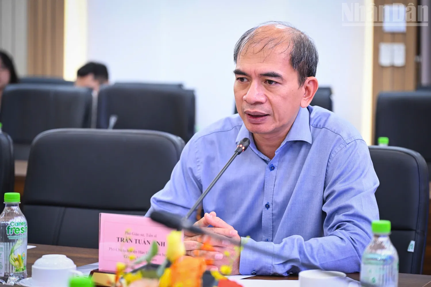 GS, TS Trần Tuấn Anh – Phó Chủ tịch Viện Hàn lâm Khoa học và Công nghệ Việt Nam phát biểu tại tọa đàm.