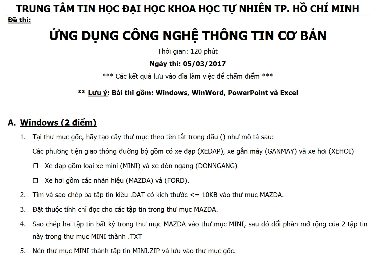 Ngân hàng câu hỏi trắc nghiệm tin học cơ bản với 1.100 câu hỏi được phân loại theo chủ đề
