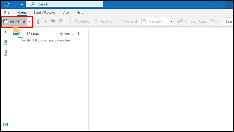 Nhấn Home và chọn New Email
