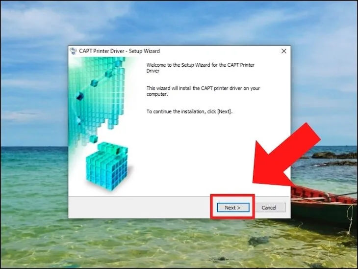 Nhấn Next và Yes để hoàn tất cài đặt driver