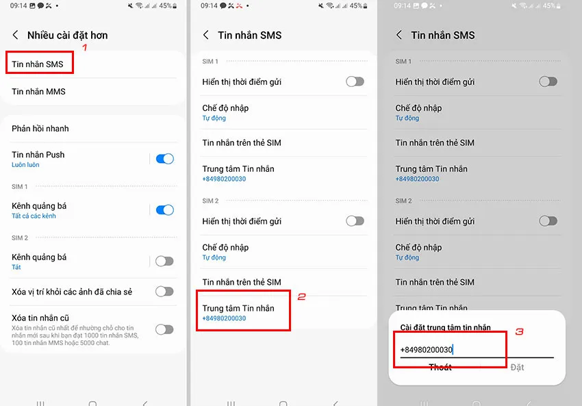 Nhập lại số đúng