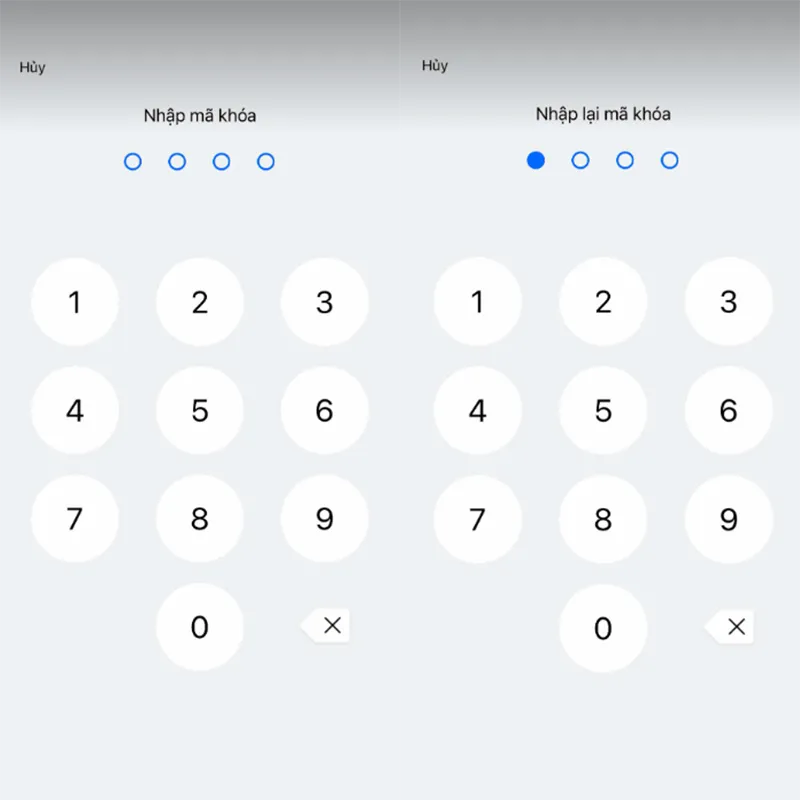 Nhập mã khóa xác nhận cho Zalo