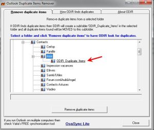 ODIR – Outlook Duplicate Items Remover