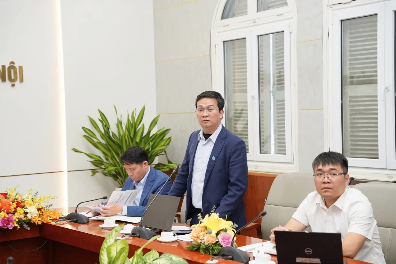 Ông Đặng Trần Xuân – Phó Trưởng Phòng giáo dục Trung Học - Sở GDĐT Hà Nội phát biểu tại Hội nghị