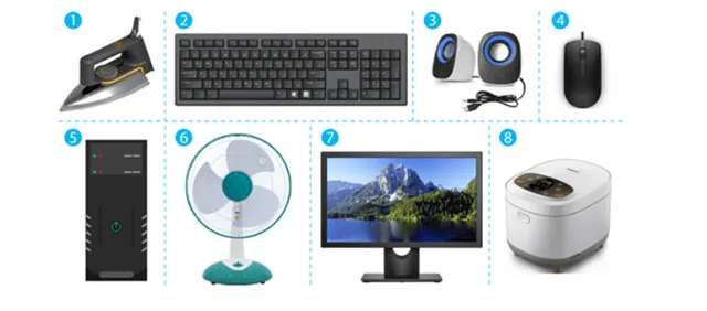 Phân loại các bộ phận của máy tính để bàn để ôn tập tin học lớp 3