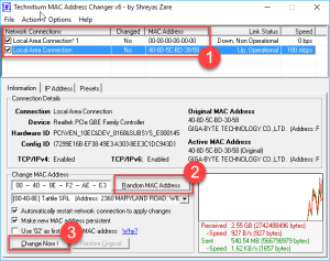 Phần mềm đổi địa chỉ MAC windows – Technitium MAC Address Changer