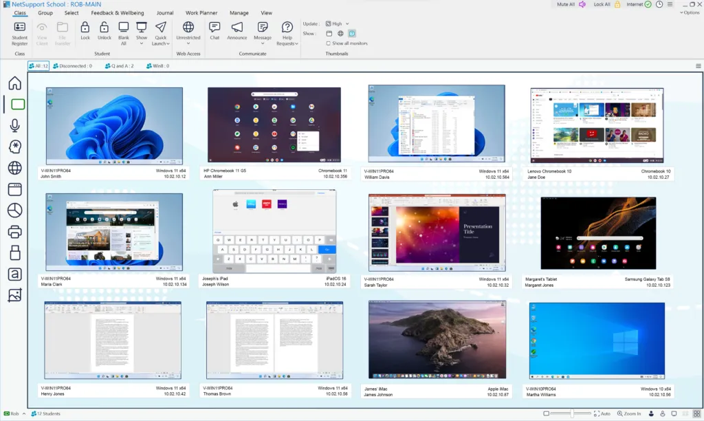Phần mềm quản lý phòng tin học NetSupport School