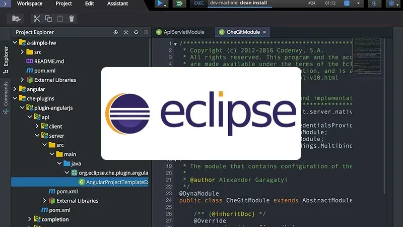 Eclipse IDE với project web đa ngôn ngữ