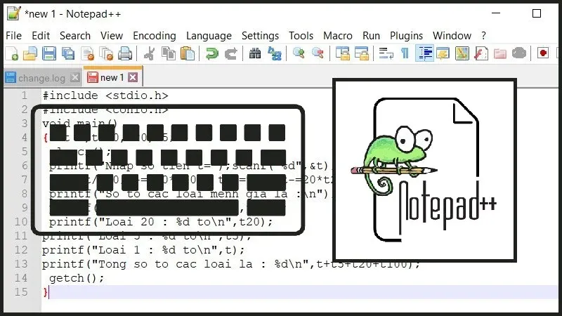 Notepad++ với nhiều tab HTML mở đồng thời