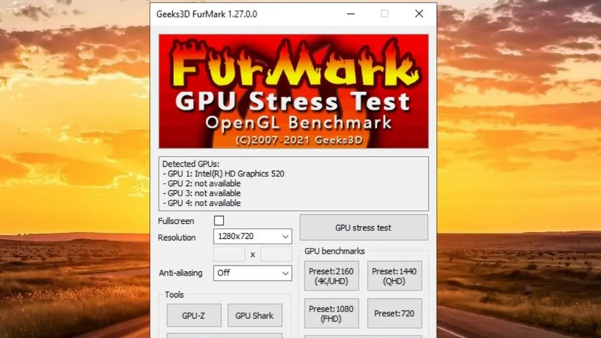 phần mềm FurMark