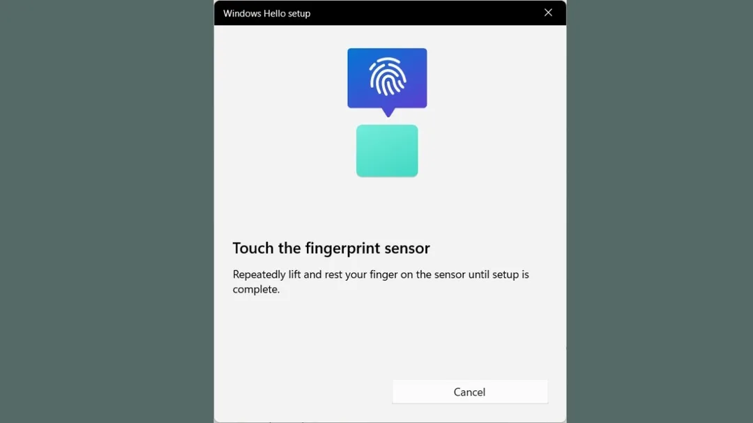 Quét vân tay trên Windows 11