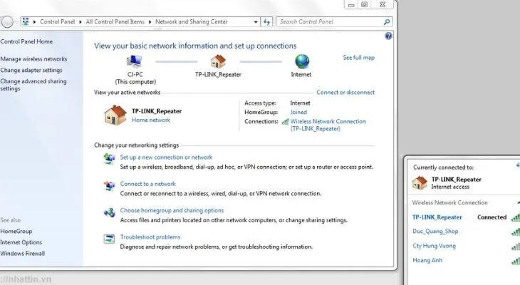 Rút cáp mạng và hoàn tất quy trình thiết lập bộ tiếp sóng wifi