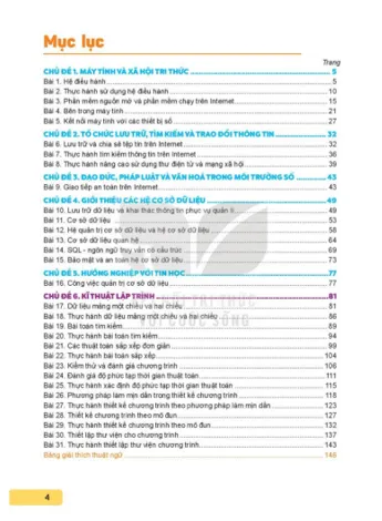 Tin học 11 Kết nối tri thức PDF