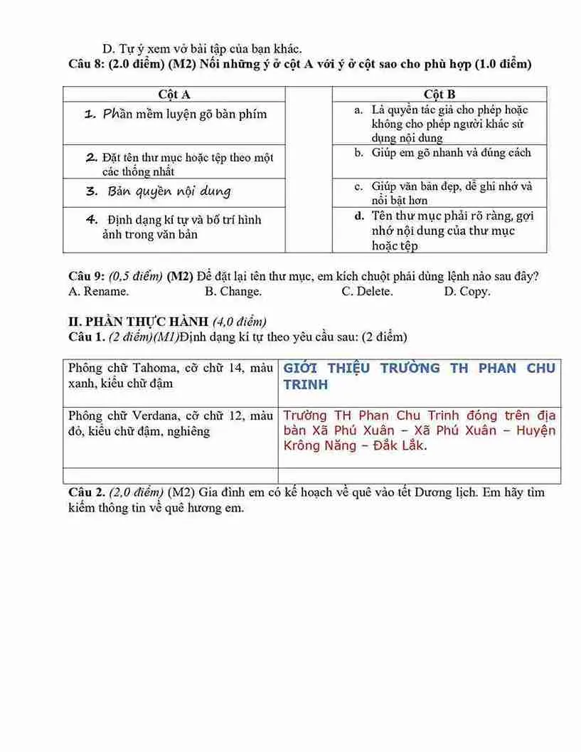 Sơ đồ cây thư mục minh họa cấu trúc dữ liệu