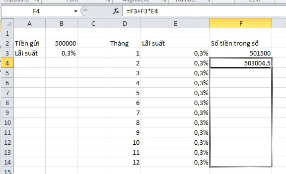 Sử dụng tính năng AutoFill để sao chép công thức tự động