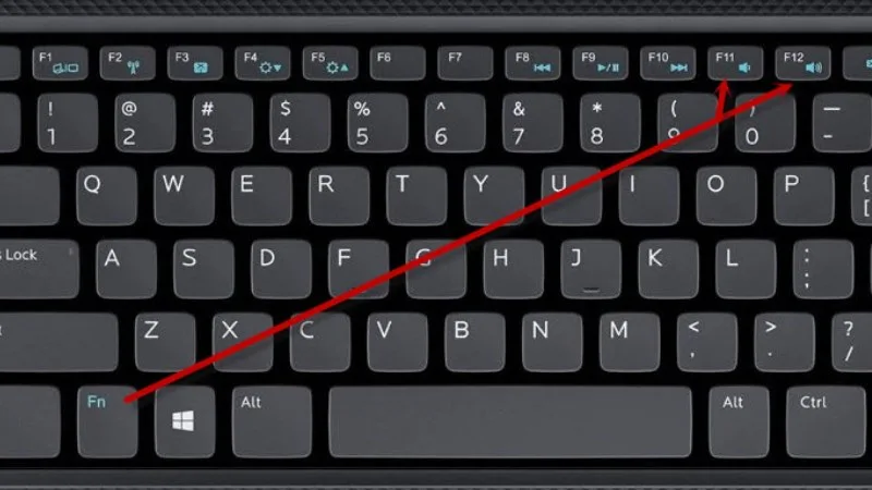 Sử dụng tổ hợp phím Fn và phím tắt tiếng để bật lại âm thanh