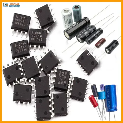 Linh kiện tụ điện và IC quản lý nguồn thay thế cho màn hình Dell Ultrasharp