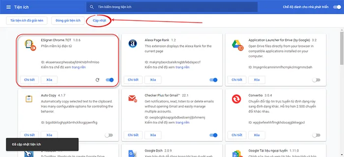Hoàn tất cài đặt ký số thuedientu.gdt.gov.vn java