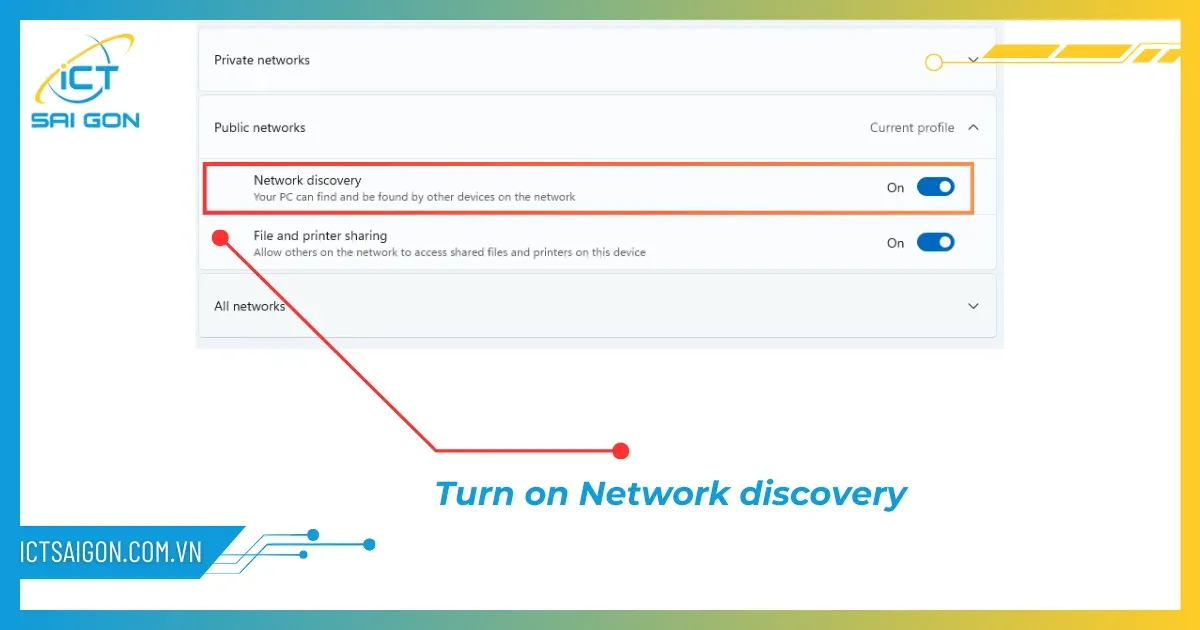 Bật khả năng nhận diện thiết bị trong mạng LAN