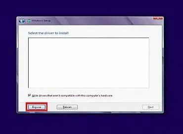 Sửa lỗi không nhận ổ cứng khi cài windows