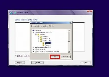 Sửa lỗi không nhận ổ cứng khi cài windows