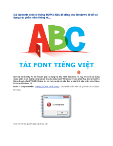 Tải Font ABC – Download Phông ABC