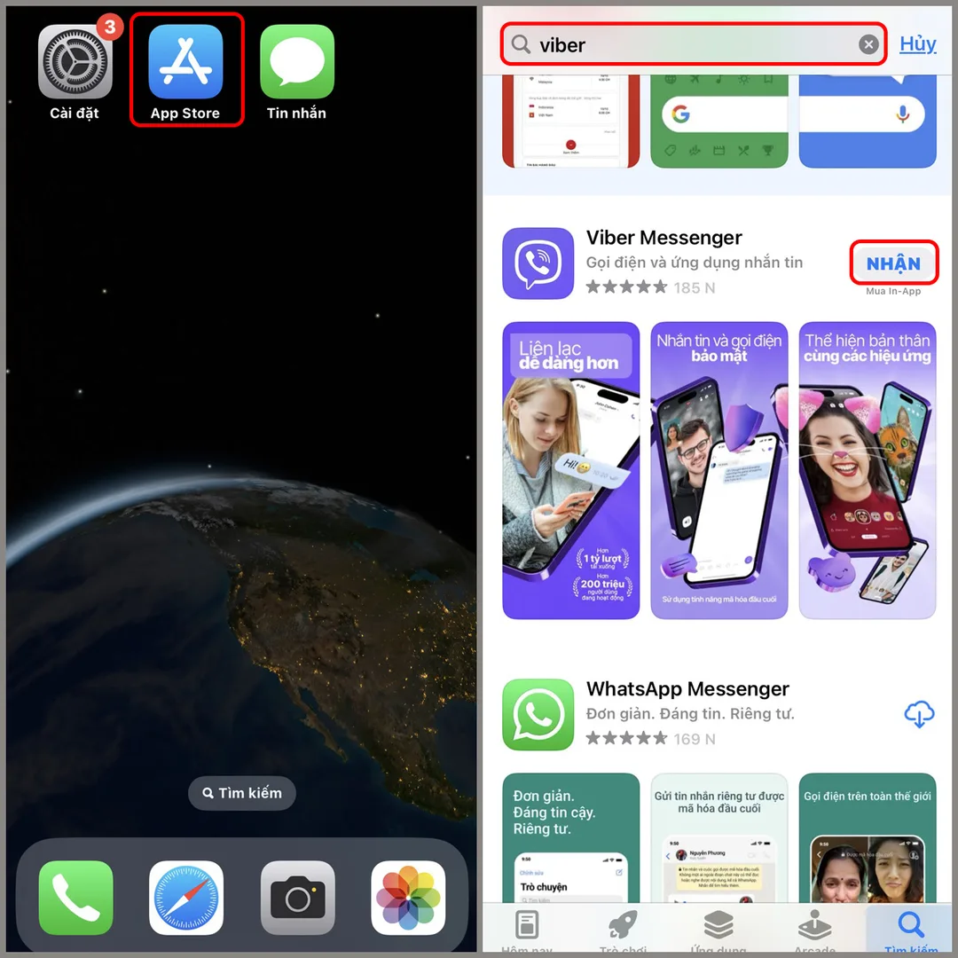 Tải Viber Messenger từ App Store trên iPhone