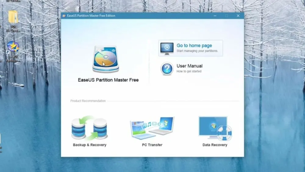EaseUS Partition Master interface