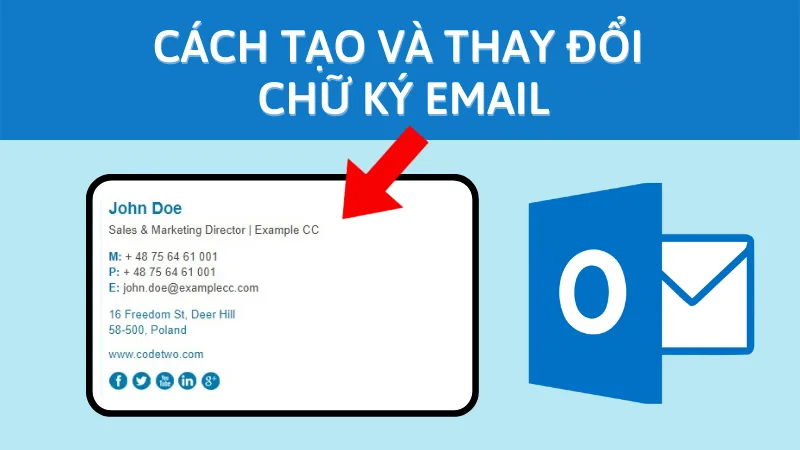 Tạo chữ ký email trong Outlook