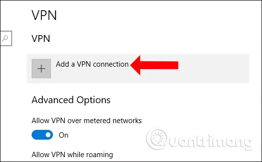Tạo mạng VPN trên Windows 10