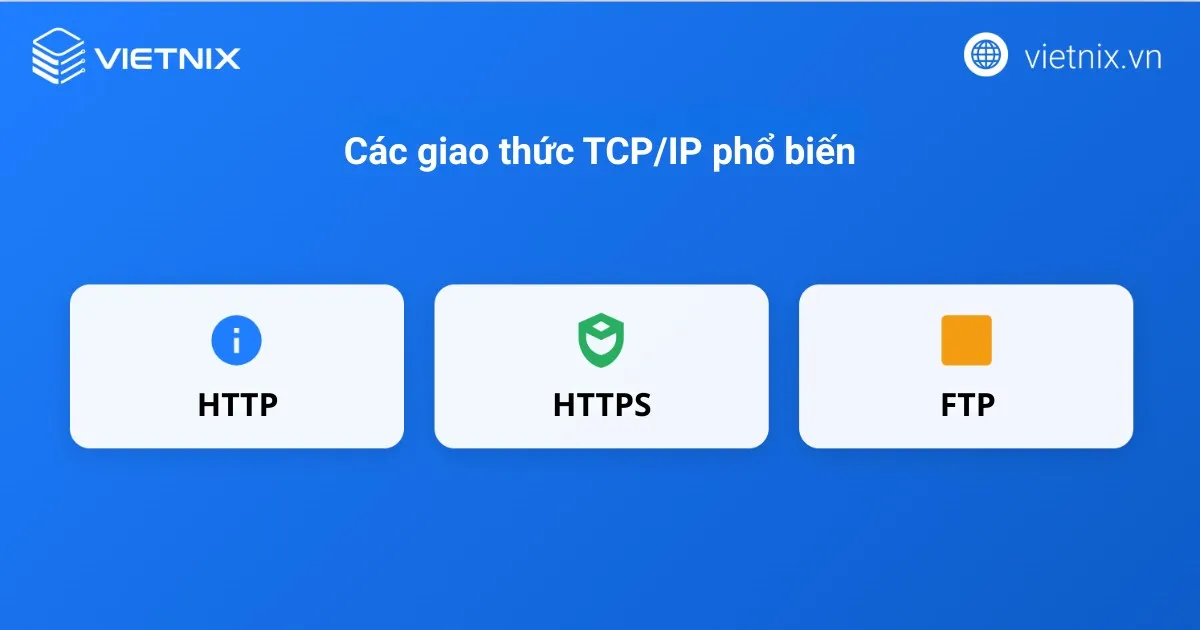 Các giao thức TCP/IP phổ biến