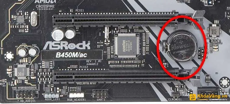 Reset BIOS bằng cách tháo pin CMOS
