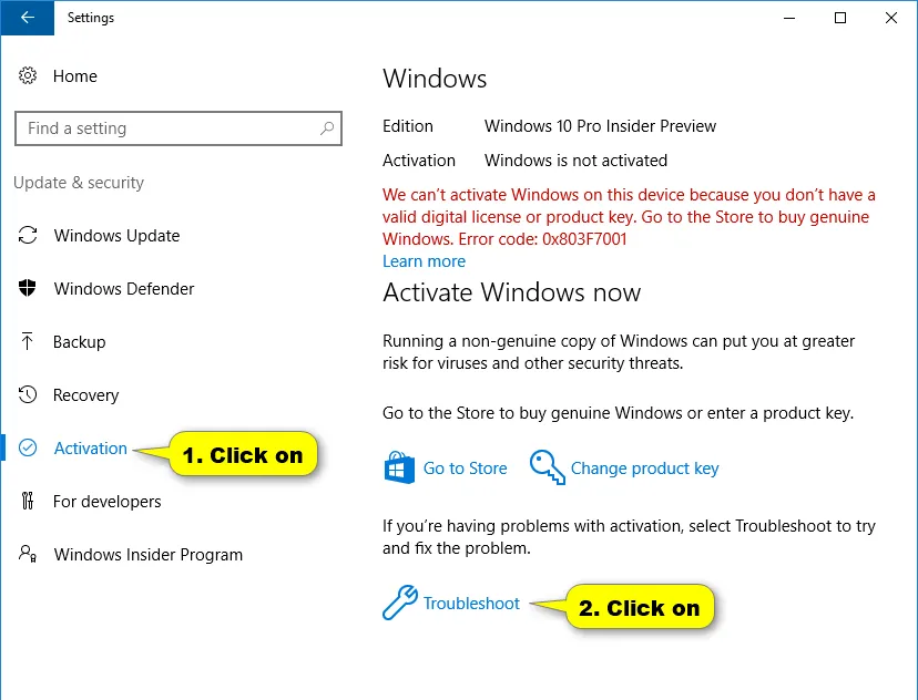 Trình khắc phục sự cố bản quyền của Windows khi nhận diện thay đổi phần cứng