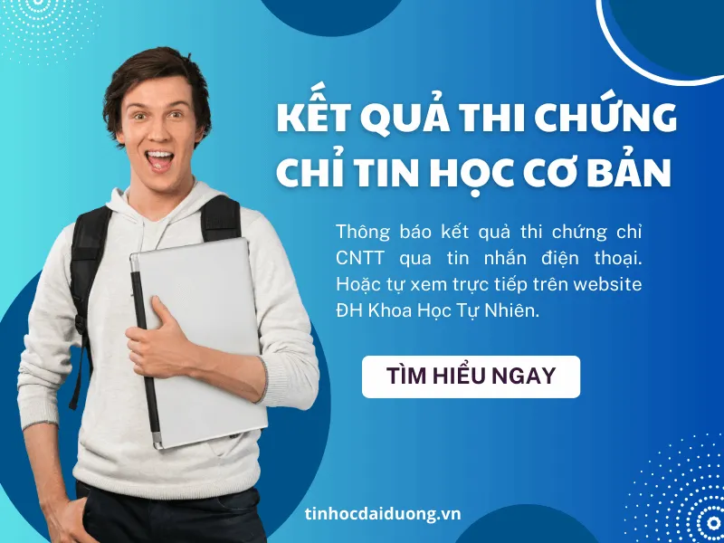 Thí sinh có thể dễ dàng tra cứu điểm thi và nhận bằng theo thông báo của trung tâm