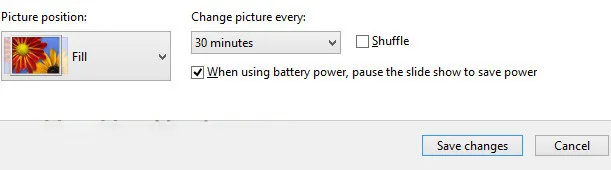 Thiết lập slideshow hình nền tự động xoay