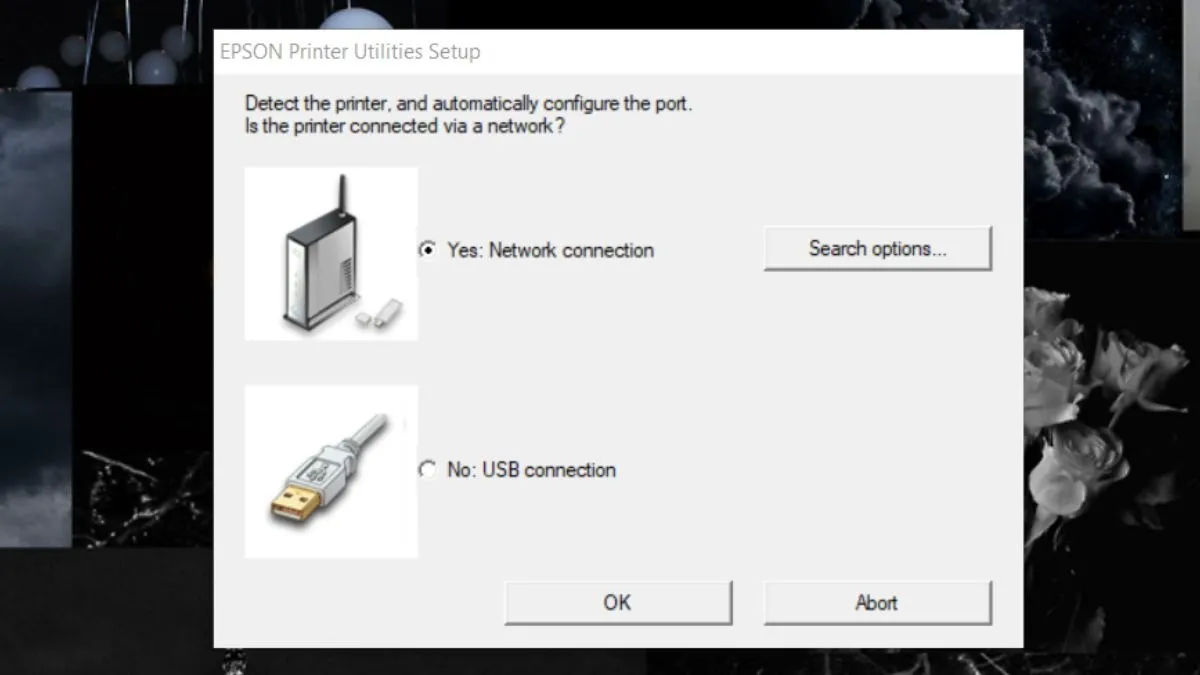 Tích chọn phương thức kết nối tương ứng (WiFi, Bluetooth hoặc USB) tùy thuộc vào cách bạn kết nối máy in với laptop.