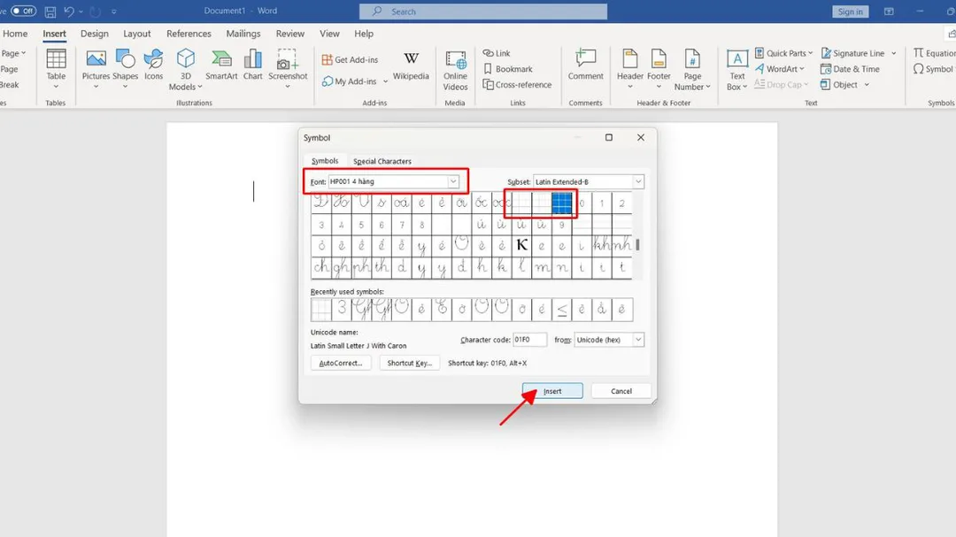 Tìm biểu tượng ô ly