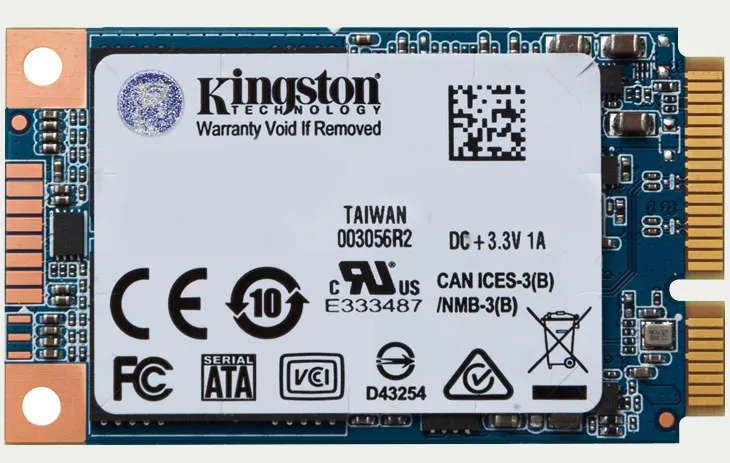 SSD mSATA sử dụng cổng giao tiếp nhỏ hơn