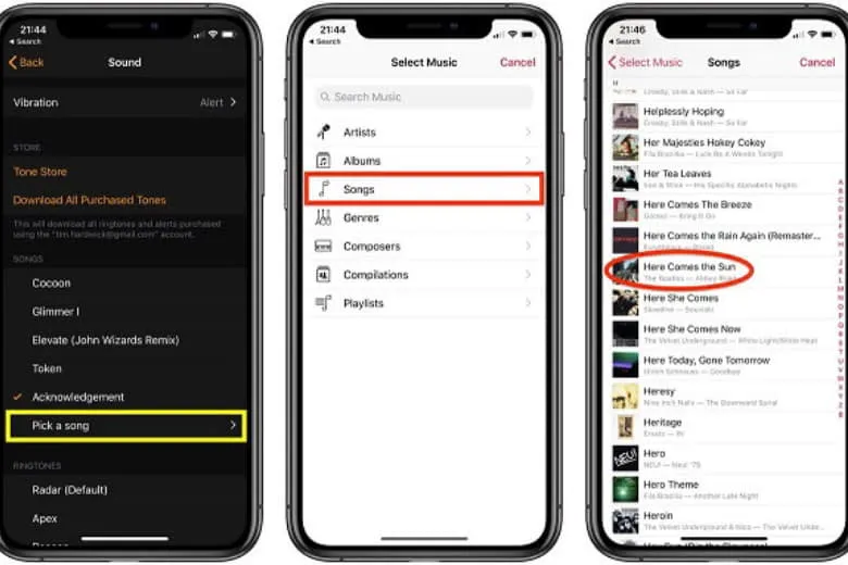 Tìm kiếm bài hát yêu thích trên Apple Music để thiết lập giai điệu cho báo thức sáng mai