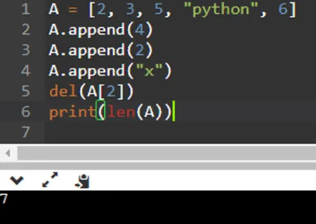 Tính toán số lượng phần tử bằng hàm len trong Python