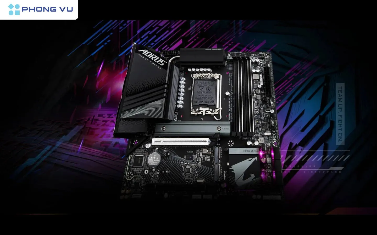 Bo mạch chủ Gigabyte Z790M AORUS ELITE AX chứng minh sức mạnh không hề kém cạnh so với các dòng ATX.