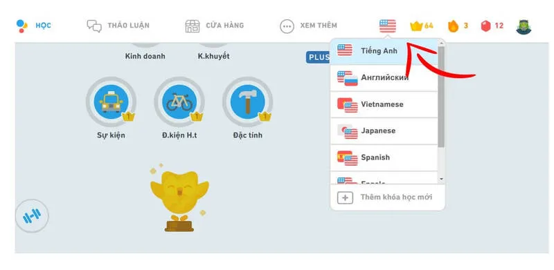 Học ngoại ngữ thú vị miễn phí cùng Duolingo. (Ảnh: Duolingo.com)