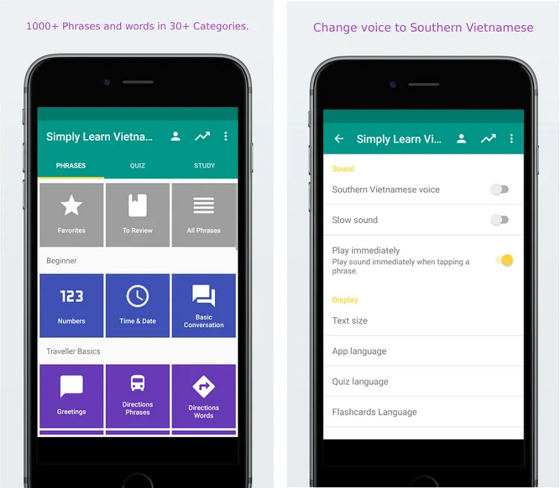 Giao tiếp tiếng Việt dễ dàng cho người nước ngoài với app Easy Vietnamese. (Ảnh: Easy Vietnamese)