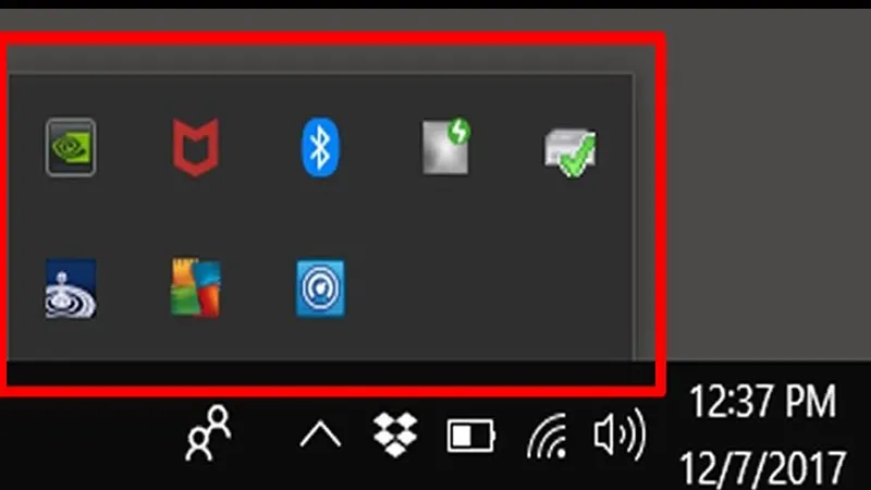 Cách lấy lại biểu tượng dưới thanh taskbar trên Windows 10