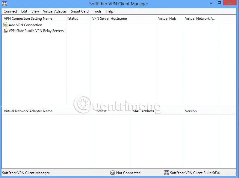 Giao diện VPN Gate
