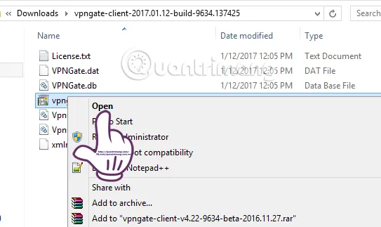 Giải nén VPN Gate
