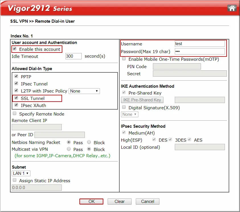 H3 SSL VPN hostto LAN